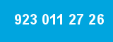 923 011 27 26 923 011 27 26